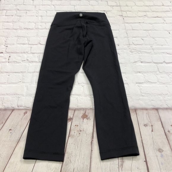 Lululemon Wunder Under Crop High Rise Tight Yoga Leggings Size 4 Black B202 -1 - Picture 13 of 15